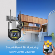 Picture of Wistino CCTV 6K Auto Tracking Camera V380 Waterproof Two Way Audio Night Vision WIFI Sim Card CCTV