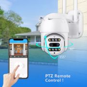 Picture of V380 Pro APP 4MP Dual Lens 10X Zoom Real Time Video Surveillance Camera Waterproof Outdoor Camera