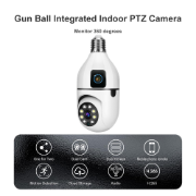 Picture of Wistino 4MP dual lens PTZ Bulb Camera WIFI 2K Indoor Home E27 Surveillance H.265 Pan Tilt 