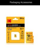 Picture of Kodak Micro SD Card Memory Card Class 10 64GB U3 4K High Speed V30 100MBPS Flash Memory