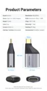 Picture of Vention USB C to HDMI 4K 60Hz Type C to HDMI 2.0 Adapter for Samsung, MacBook Air,  iPad