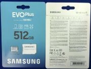 Picture of Samsung EVO Plus memory card 512GB Micro TF Flash SD Sard Up to 160Mbps C10 for Phones, Tablets, Go Pro Cameras, Drones