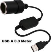 Picture of  Cigarette Lighter Adapter, USB Type-C Male Plug to Cigarette Lighter Adapter Cable for Dash Cam, GPS, Car Led Light Strips