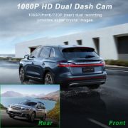 Picture of Wi-Fi 3 Inch IPS Screen Driving Recorder 1080P HD Car DVR 360 degree Super Night Vision G-sensor dual car dash camera