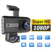 Picture of Wi-Fi 3 Inch IPS Screen Driving Recorder 1080P HD Car DVR 360 degree Super Night Vision G-sensor dual car dash camera