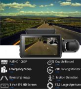 Picture of A68 Dash Cam for Cars G-Sensor Front Camera Car With WIFI Dashcam 1080P Car 2 Lens Video Recorder Cycle Recording Black Box Drive