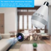 Picture of Light Bulb Camera, Wi-Fi Bulb Security Camera, Smart Bulb Camera, 360 Panoramic Bulb Camera with Motion Detection