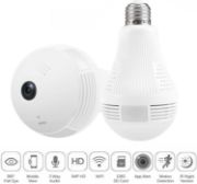 Picture of Light Bulb Camera, Wi-Fi Bulb Security Camera, Smart Bulb Camera, 360 Panoramic Bulb Camera with Motion Detection