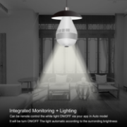 Picture of Light Bulb Camera, Wi-Fi Bulb Security Camera, Smart Bulb Camera, 360 Panoramic Bulb Camera with Motion Detection