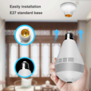 Picture of Light Bulb Camera, Wi-Fi Bulb Security Camera, Smart Bulb Camera, 360 Panoramic Bulb Camera with Motion Detection