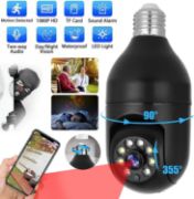 Picture of Wistino 5GHZ/2.4G Dual Band Wifi HD Night Vision IP surveillance Home Security Wireless Light Bulb PTZ Camera