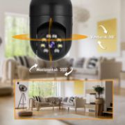 Picture of Wistino 5GHZ/2.4G Dual Band Wifi HD Night Vision IP surveillance Home Security Wireless Light Bulb PTZ Camera