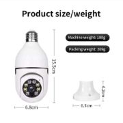 Picture of Wistino 5GHZ/2.4G Dual Band Wifi HD Night Vision IP surveillance Home Security Wireless Light Bulb PTZ Camera