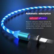 Picture of 3 in 1 Multi Charging Cable LED Flowing Light Up Charger Cable, Micro USB, Type-C , Lightning Connectors for Most Smart Phones