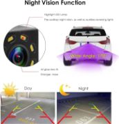 Picture of Car Backup Camera, 8 LED HD Reverse Camera with Night Vision, Backup Rear View Camera 170° 