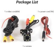 Picture of Car Backup Camera, 8 LED HD Reverse Camera with Night Vision, Backup Rear View Camera 170° 