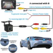 Picture of Car Backup Camera, 8 LED HD Reverse Camera with Night Vision, Backup Rear View Camera 170° 