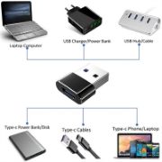 Picture of Type C Female to USB 2.0 Male Converter Connector OTG Data Fast Charging Type C Adapter