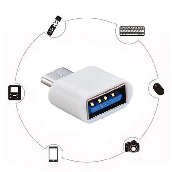 Picture of USB Type-C to USB 2.0 OTG Adapter Connector for Mobile Phone USB 2.0 Type C OTG Cable Adapter