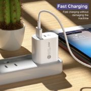 Picture of USB C Charger, 20W Dual Ports USB Fast Wall Charger Block, Type C Charger Adapter