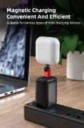 Picture of Portable 3 in 1 540 Degree Rotating Mini Charger for Micro/I-product/Type C cell Phone Magnetic 