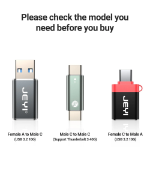 Picture of JEYI USB 3.2 to Type C OTG 10G Adapter, 36W Fast Charge Type C to USB 3.2 Converter