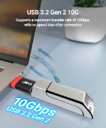 Picture of JEYI USB 3.2 to Type C OTG 10G Adapter, 36W Fast Charge Type C to USB 3.2 Converter