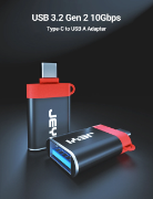 Picture of JEYI USB 3.2 to Type C OTG 10G Adapter, 36W Fast Charge Type C to USB 3.2 Converter