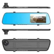 Picture of 2 Lens 1080P HD Screen Mirror Camera 4.5 Inch Mirror Car DVR, Front, Inside, Rear View