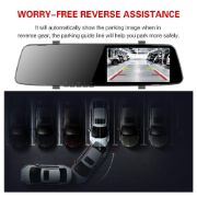 Picture of 2 Lens 1080P HD Screen Mirror Camera 4.5 Inch Mirror Car DVR, Front, Inside, Rear View