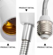 Picture of Light Socket Extender, E27 Flexible Gooseneck Extension Adaptor Adjustable Bulb Socket Extension