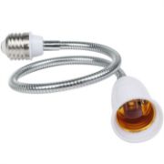 Picture of Light Socket Extender, E27 Flexible Gooseneck Extension Adaptor Adjustable Bulb Socket Extension