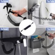 Picture of Bidet Spring Hose Flexible Shower Tube Anti-twist & Stretchable Up to 3 Meters for Water Plumbing Toilet Bidet Sprayer (G1/2”) HG498