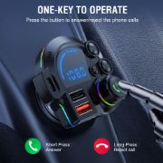 Picture of Car Bluetooth 42W PD & QC3.0 FM Transmitter Car MP3 Player With Stronger Knob Bass Sound Wireless