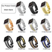 Picture of 5-link Luxury Stainless Steel Smart Bracelet for Apple Watch Multi Color Band