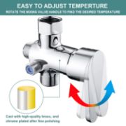 Picture of Handheld Hot and Cold Bidet Sprayer Mixing Valve Kit Brass T-Valve Dual Function Toilet-Bidet Sprayer