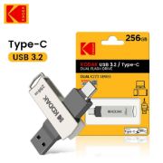 Picture of Kodak K273 Metal Pendrive Type C OTG Fancy Ultra Thin USB 128GB/256GB 3.2 Flash Drive