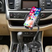 Picture of Universal 360 Degrees Adjustable Car Cup Holder Mount Adjustable Angle Height Stand Car Mobile Phone Holder With Buckle