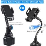 Picture of Phone Holder Universal Adjustable Cup Holder Car Mount with Long Flexible Neck, Black