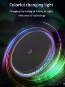 Picture of Fast Charging 15w Car Wireless Charger Magnetic Color Led Lights Universal Vent Installed Wireless Charger