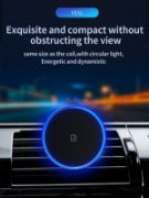 Picture of Fast Charging 15w Car Wireless Charger Magnetic Color Led Lights Universal Vent Installed Wireless Charger