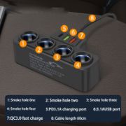 Picture of Car Charger With One To Four QC3.0+USB+PD Fast Charging Interface 12V And 24V Universal