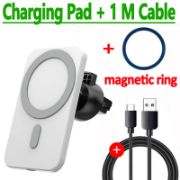 Picture of Magnetic Car Wireless Charger,15W Qi Fast Charging Auto-Clamping Car Mount Air Vent Phone Holder