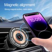 Picture of Clamp Phone Holder – High Powered 15W Magnetic Wireless Fast Car Charger, Compatible with Apple iPhone