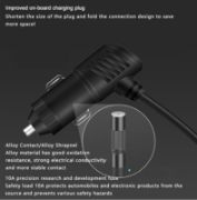 Picture of 3-In-1 Car Charging Plug Adapter Cigarette Lighter Multi Socket Cigar Jack Splitter