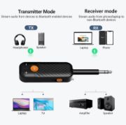 Picture of TV Car Audio Stereo AUX 3.5mm 2 in 1 Transmitter Receiver Bluetooth Adapter