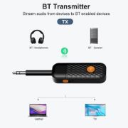 Picture of TV Car Audio Stereo AUX 3.5mm 2 in 1 Transmitter Receiver Bluetooth Adapter