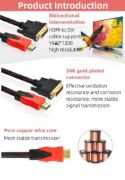 Picture of HDMI to DVI Adapter 1.5M Cable HDMI Male to Female 24+1 DVI Pin