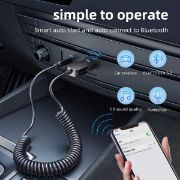 Picture of ESSAGER Bluetooth Aux Adapter Wireless Car Bluetooth Receiver USB to 3.5mm Jack Audio Music Mic Handsfree Adapter for Car Speaker