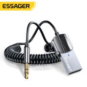 Picture of ESSAGER Bluetooth Aux Adapter Wireless Car Bluetooth Receiver USB to 3.5mm Jack Audio Music Mic Handsfree Adapter for Car Speaker